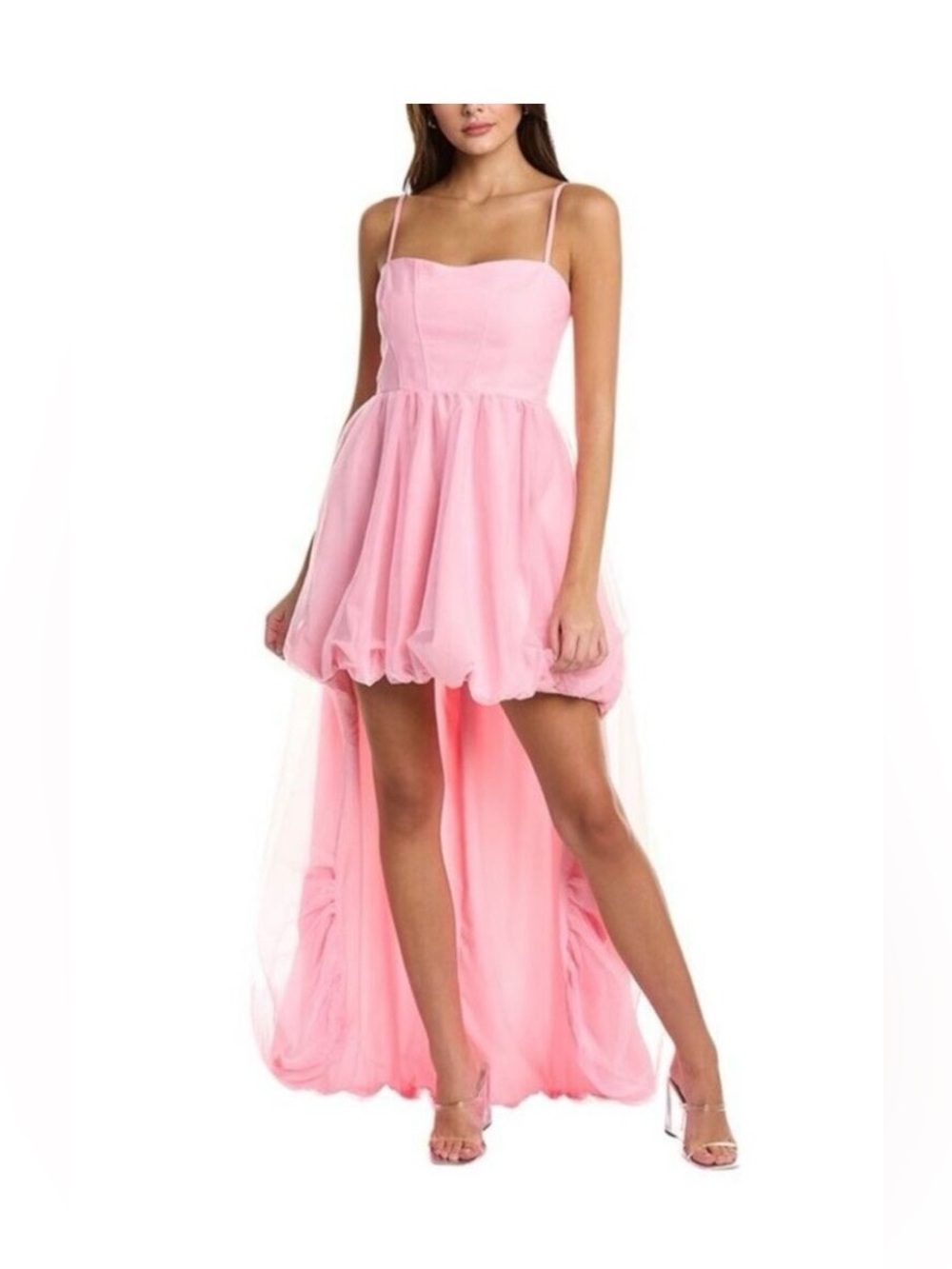 Hutch Pink High Low Tulle Mesh Party Dress NWT Size 2